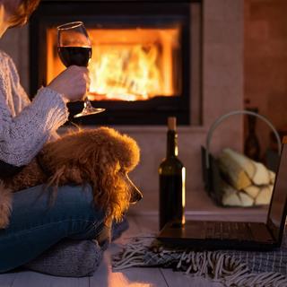 Northio Cesto porta legna nero  