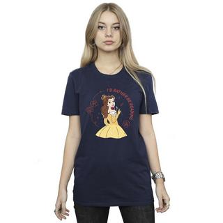 Disney  Tshirt BEAUTY AND THE BEAST I'D RATHER BE READING 