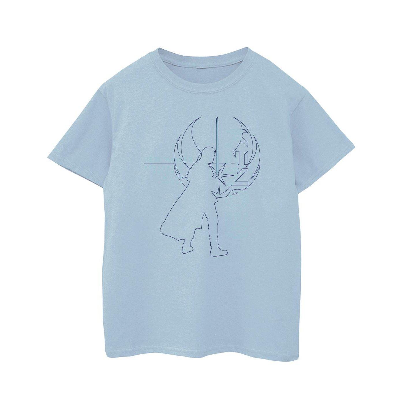 Image of Obiwan Kenobi Jedi Master Balance Tshirt Jungen Blau 104