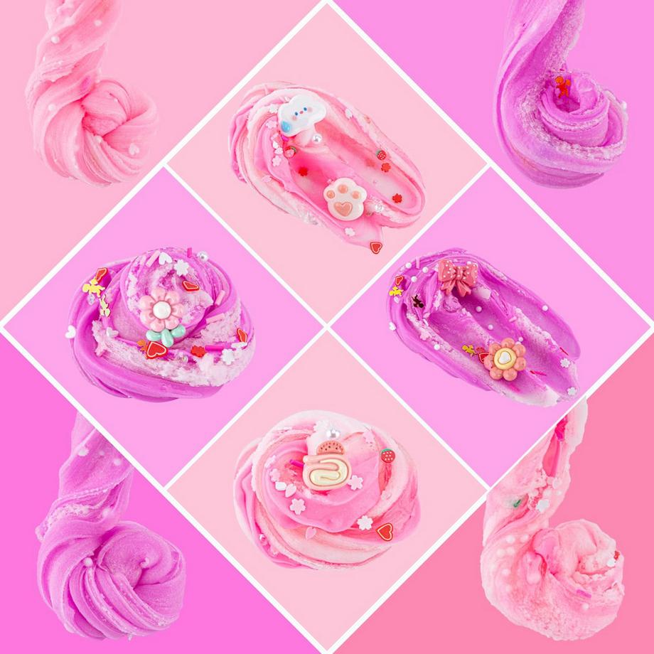 Activity-board  Gradient  Slime Set enthält Fluffy Cloud Cloud Slime, Clear Slime & Butter Slime, Slime Kinder Party Geschenk 