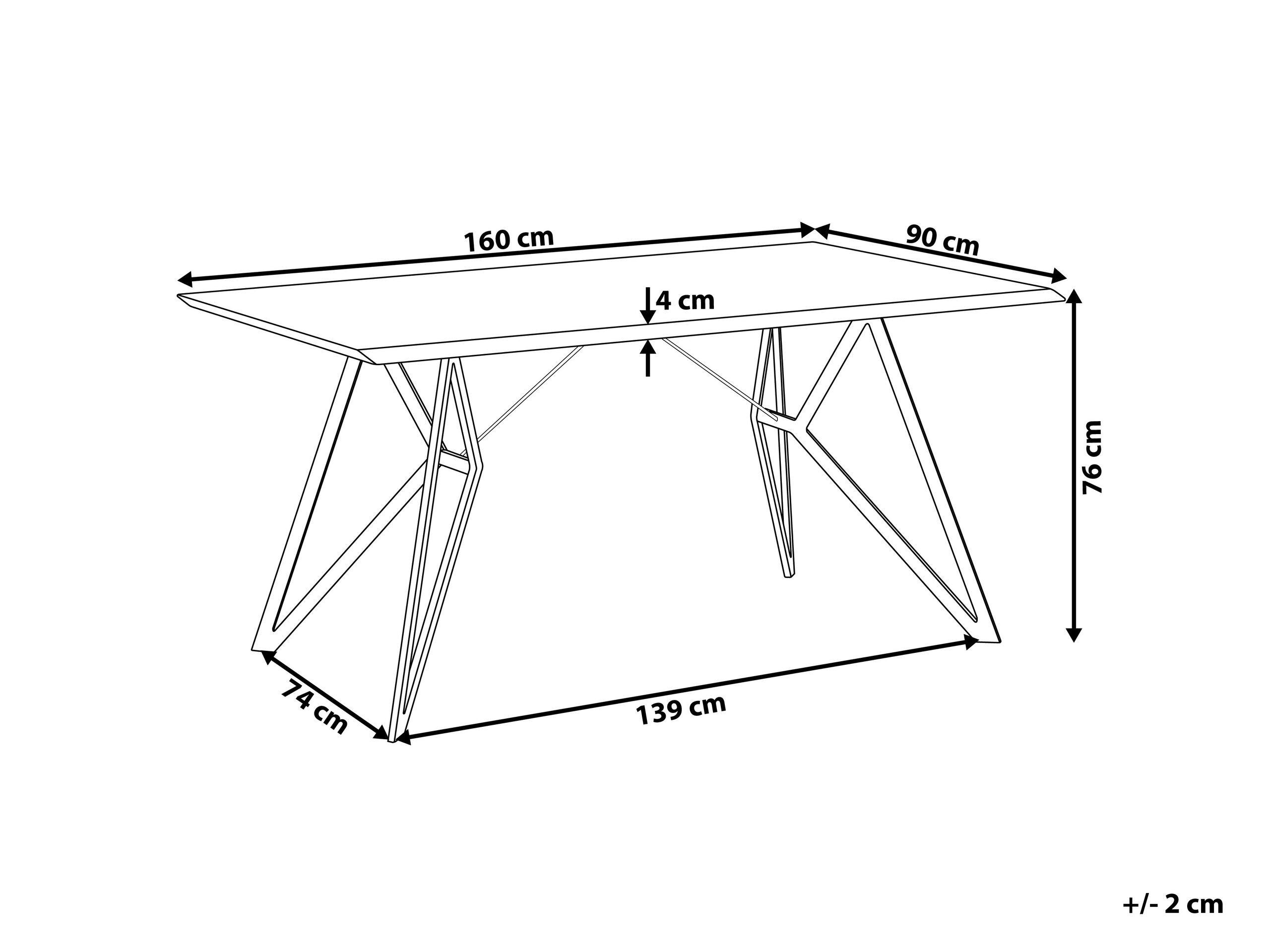 Beliani Table de repas en MDF Moderne BUSCOT  