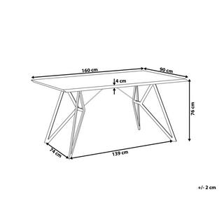 Beliani Table de repas en MDF Moderne BUSCOT  