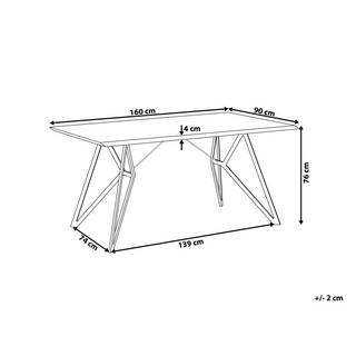 Beliani Table de repas en MDF Moderne BUSCOT  