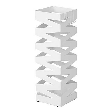 Pricenet Schirmständer aus Metall mit Abtropfschale und Haken, 49 cm hoch  