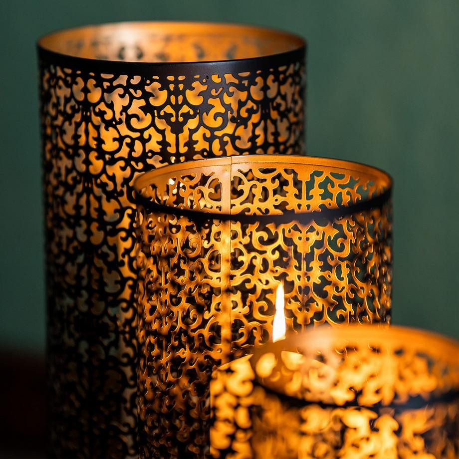 Alopini  Votivkerzenhalter hoch, Laterne Ornament orientalisch 