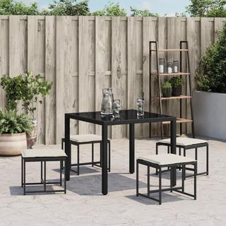 VidaXL  Gartenhocker poly-rattan 