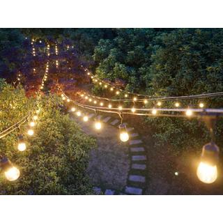 Vente-unique Ghirlanda luminosa prolungabile 10 lampadine ambra 10 metri Stile guinguette - BASALTE  