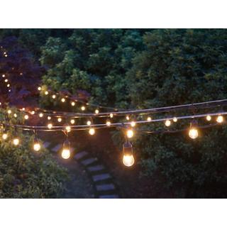 Vente-unique Guirlande lumineuse guinguette emboîtable - 10 ampoules ambrées - 10 mètres  - BASALTE  