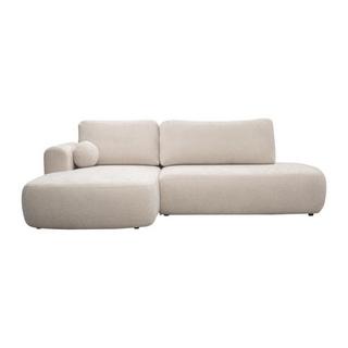 Maison Céphy Ecksofa mit Schlaffunktion - Ecke rechts - Strukturstoff - Beige - BROCARO von Maison Céphy  