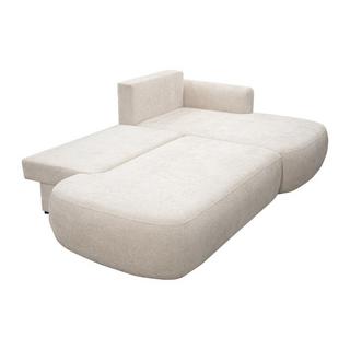 Maison Céphy Ecksofa mit Schlaffunktion - Ecke rechts - Strukturstoff - Beige - BROCARO von Maison Céphy  