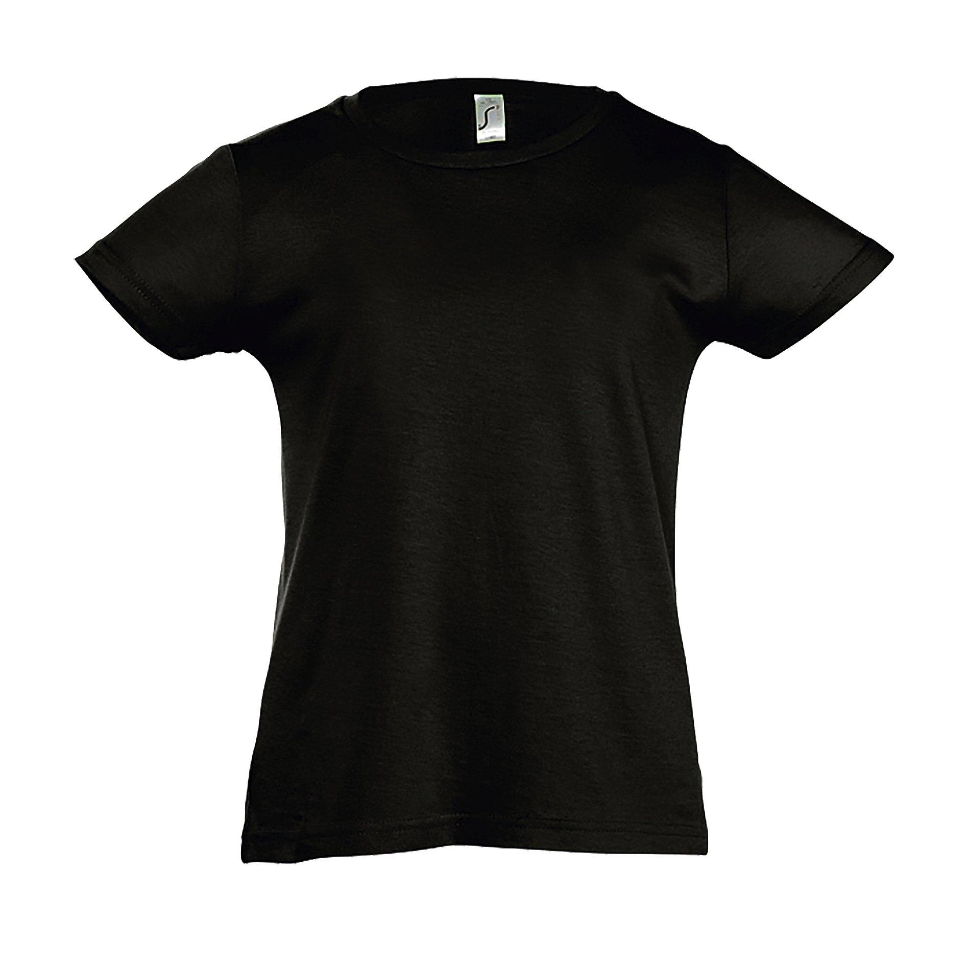 Image of Cherry Tshirt, Kurzarm Mädchen Schwarz 8A