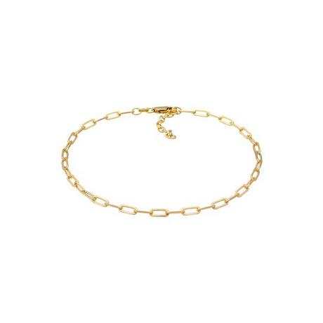 Elli  Fußschmuck Glieder Oval Basic Chain Optik 