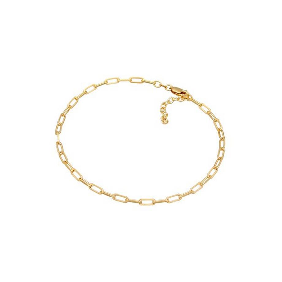Elli  Fußschmuck Glieder Oval Basic Chain Optik 