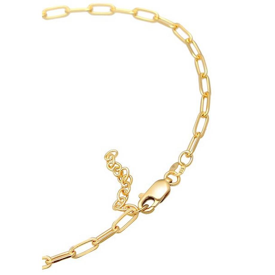 Elli  Fußschmuck Glieder Oval Basic Chain Optik 