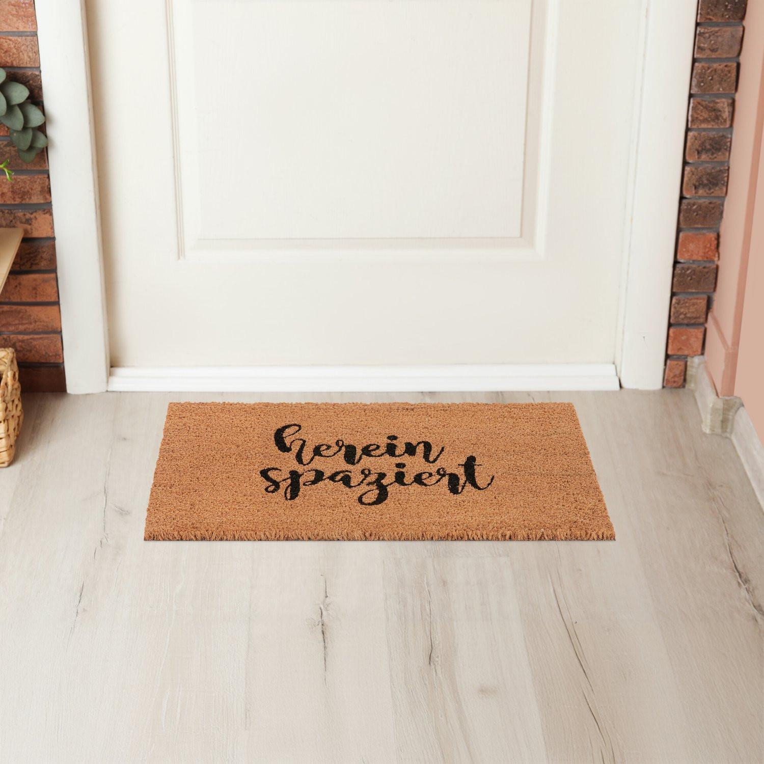 B2X Fußmatte in Kokos Hereinspaziert  