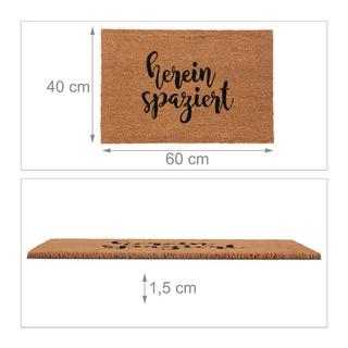 B2X Fußmatte in Kokos Hereinspaziert  