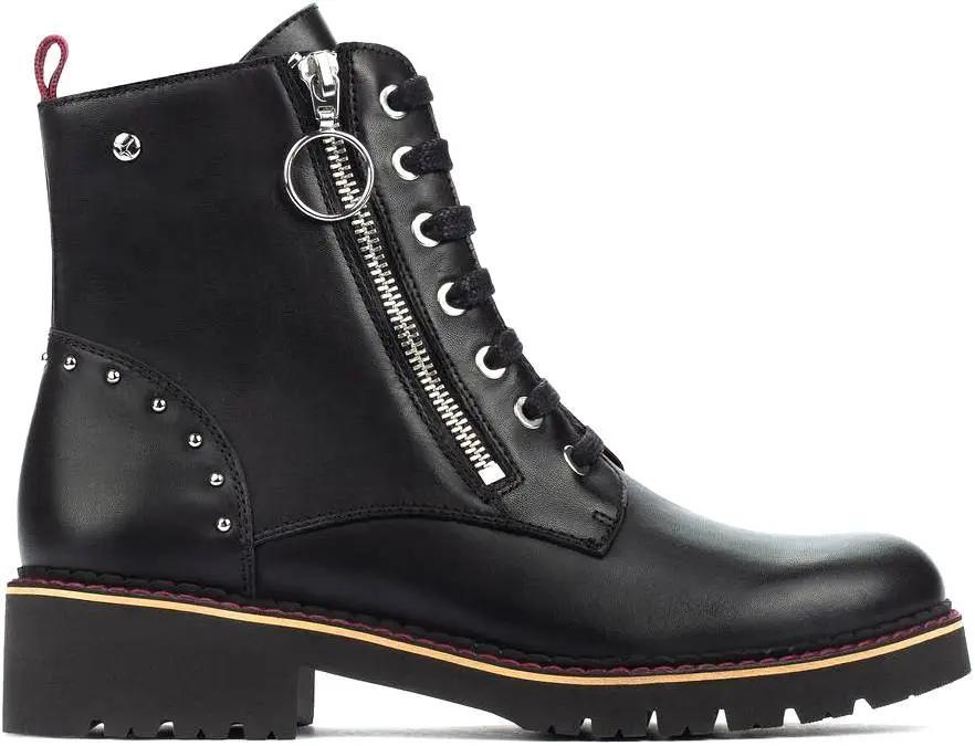 Image of W0v-8610 - Leder Stiefelette Damen Schwarz 40
