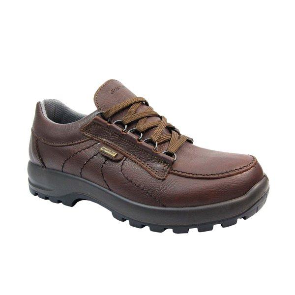Image of Wanderschuhe Kielder, Narbiges Leder Unisex Braun 43