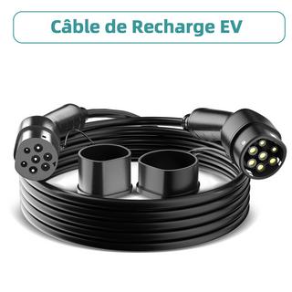 JATRHG  JATRHG Câble de Recharge EV 3.6KW 16Amp /Monophasée/ 15 mètres/Véhicule électrique et Hybride Rechargeable de Type 2 à Type 2 