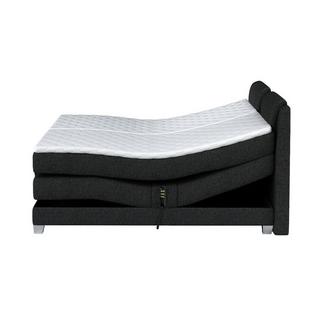 PALACIO Set letto boxspring testata + reti relax elettriche + materasso + topper CASTEL di PALACIO 2 Tessuto antracite  
