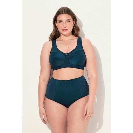 Ulla Popken  Reggiseno sostenitivo modello Kelly senza ferretto e con texture e coppa C-H 