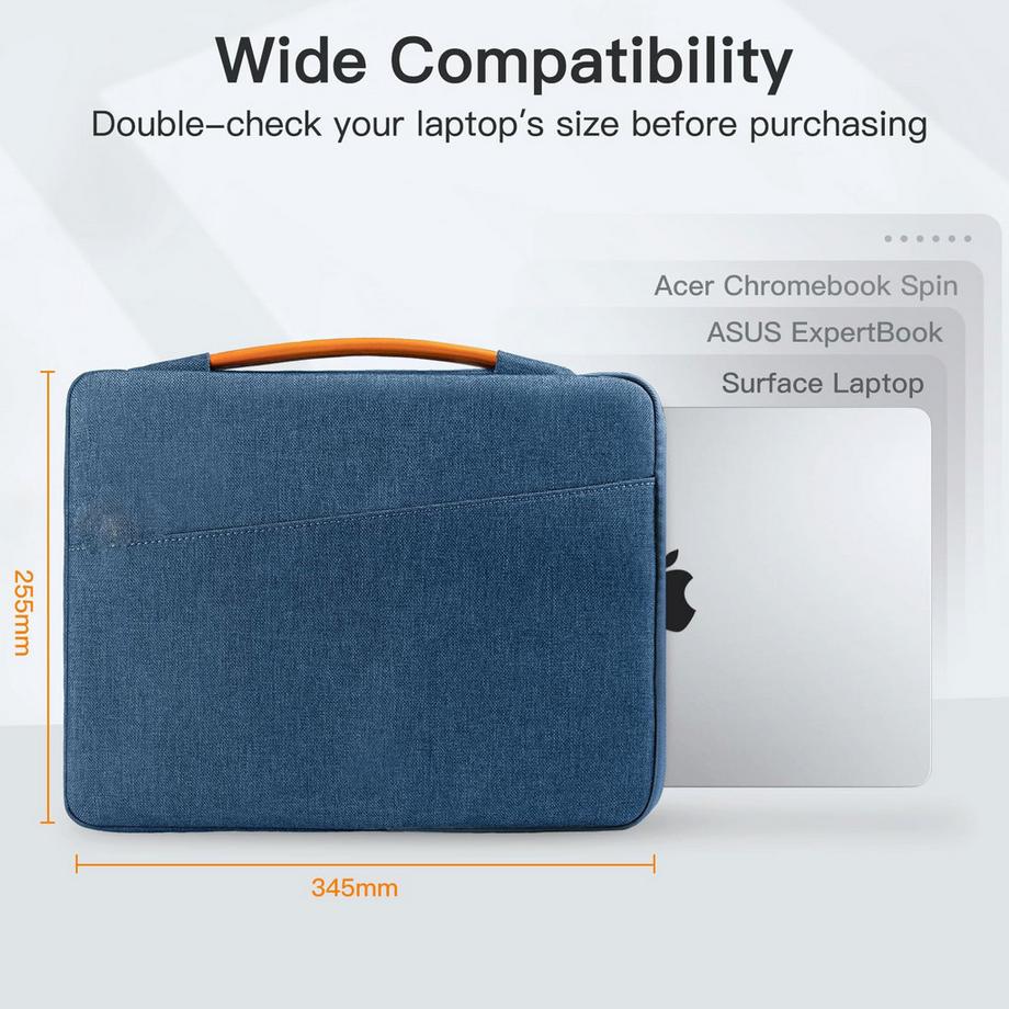 Only-bags.store Housse d'ordinateur portable pour MacBook Air Pro avec poignée  
