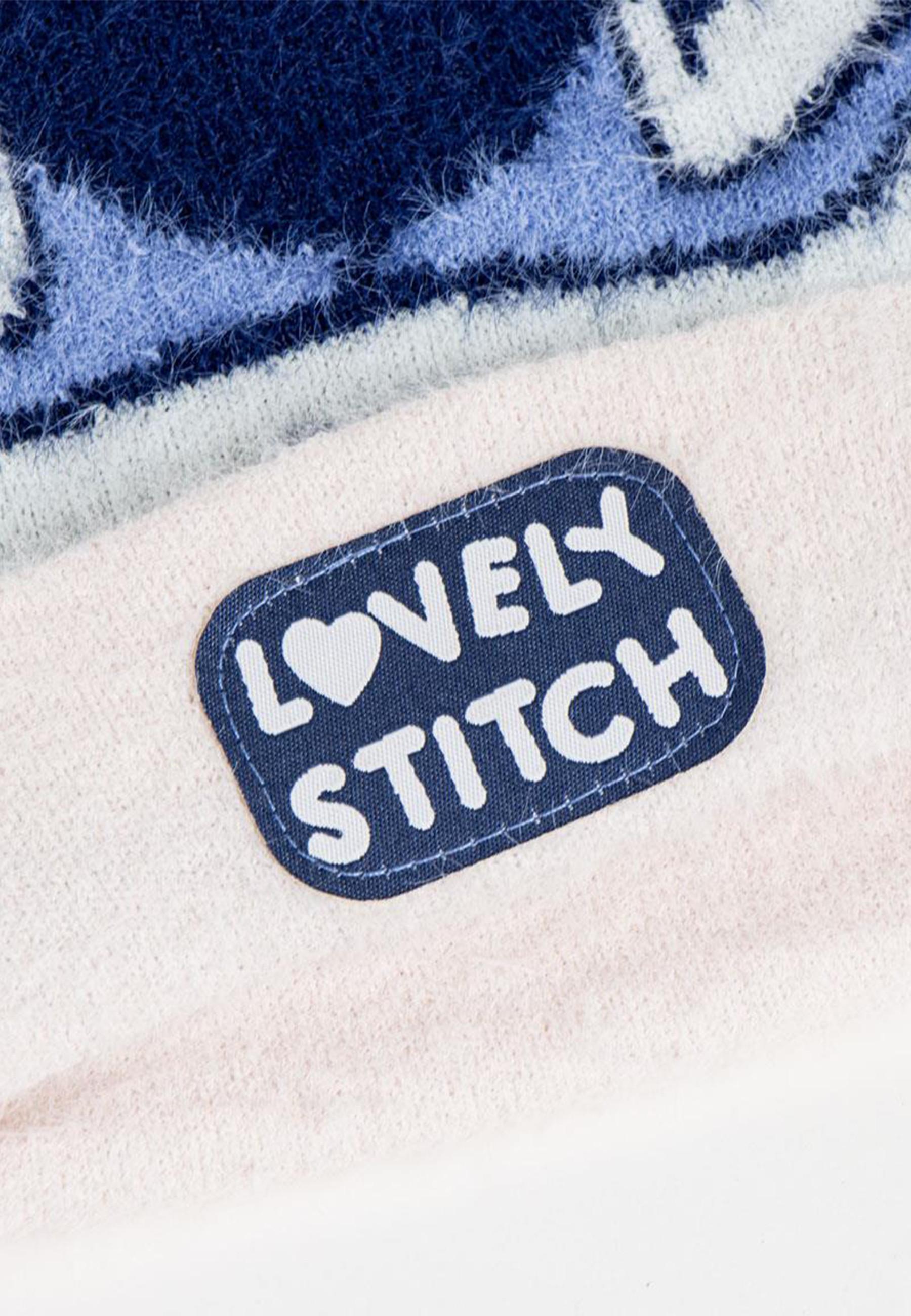 Disney  Strickmütze Lovely Stitch Blue 
