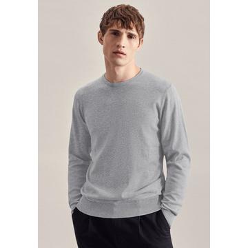 Pullover Gerader Schnitt (Normal-Fit) Fit Langarm Uni