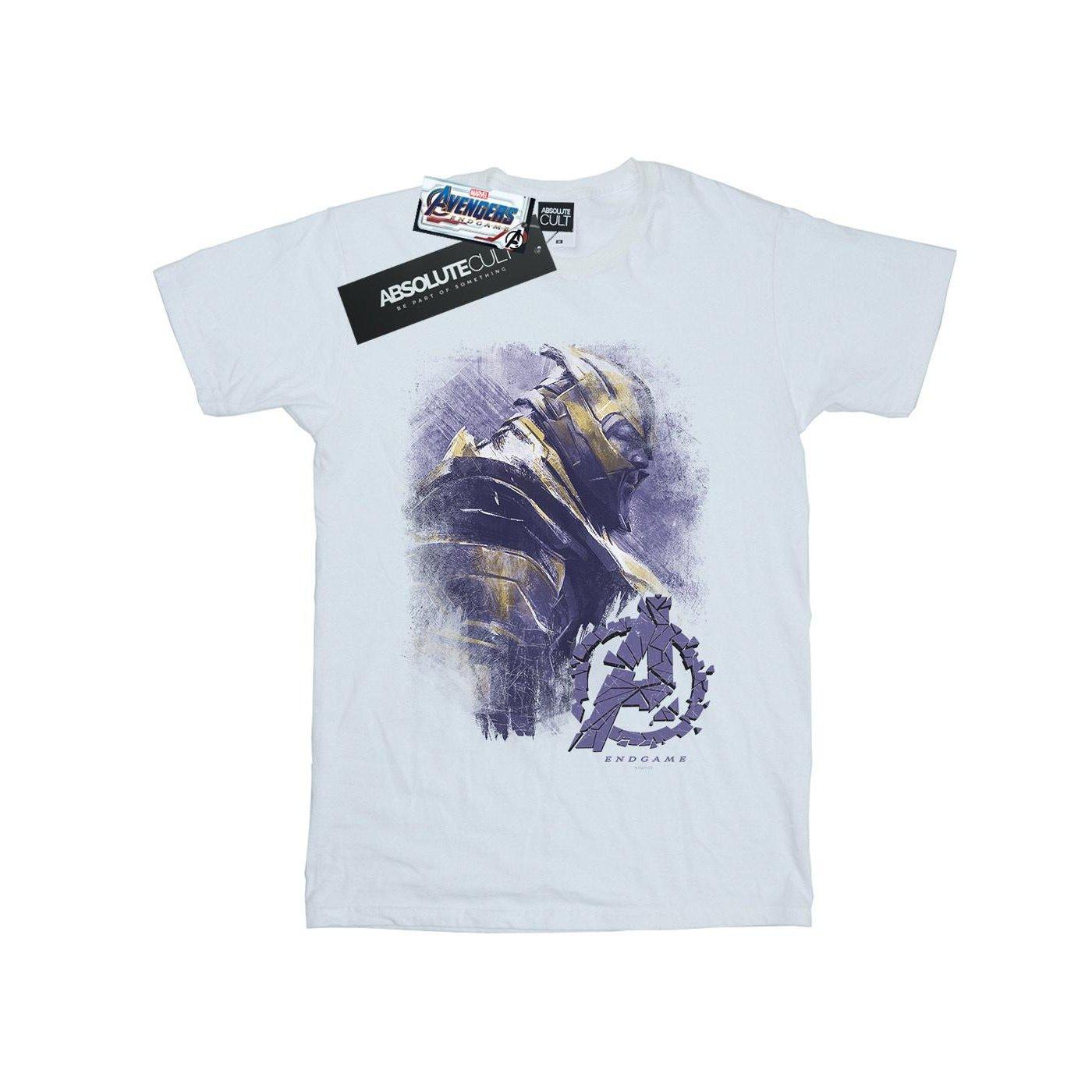 Image of Avengers Endgame Thanos Brushed Tshirt Unisex Weiss 152-158