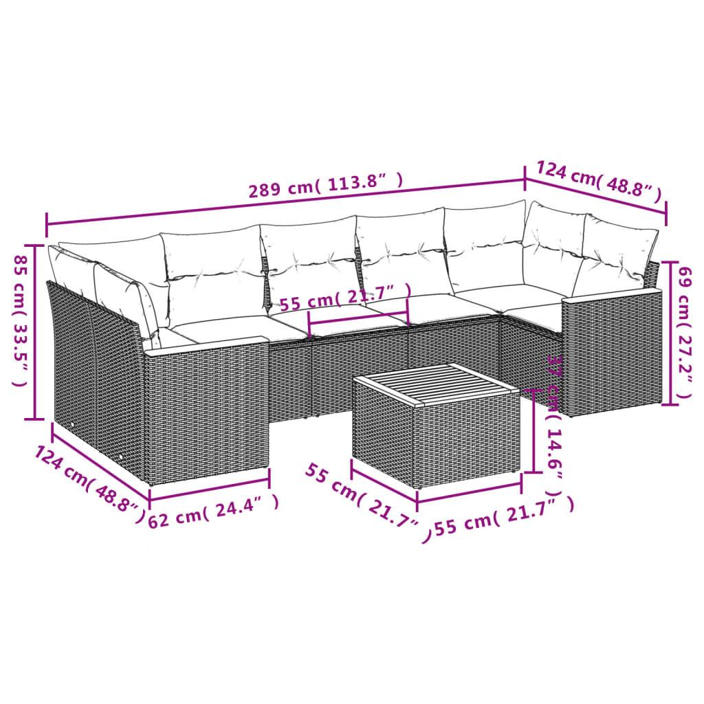 VidaXL Garten sofagarnitur poly-rattan  