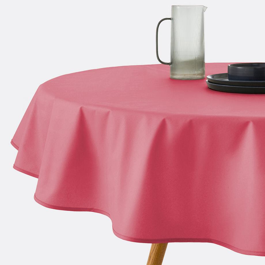Nappe ronde coton enduit souple