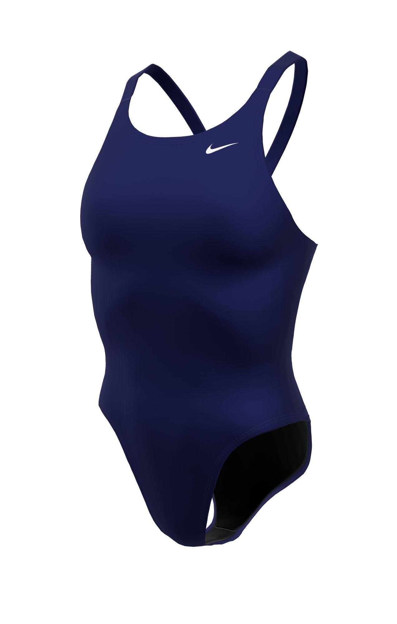 Image of Nike Hydrastrong Solid Fastback One Piece Damen Blau 28