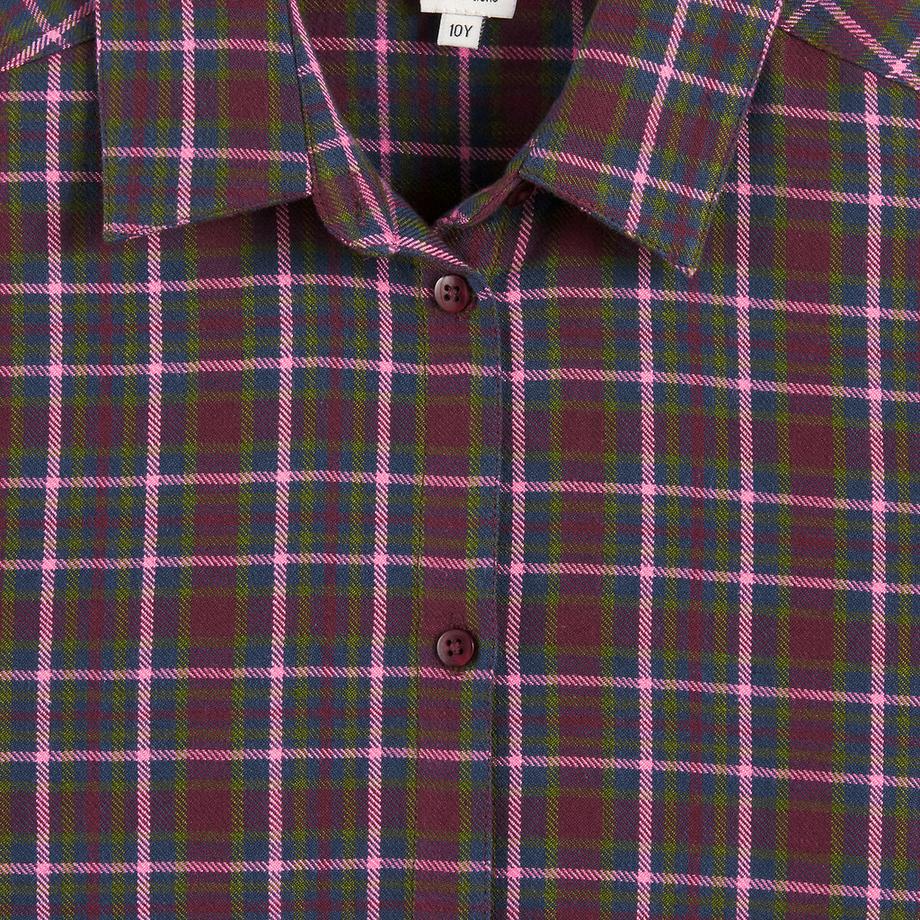 La Redoute Collections  Gerade geschnittenes Kleid mit langen Ärmeln und Karomuster 