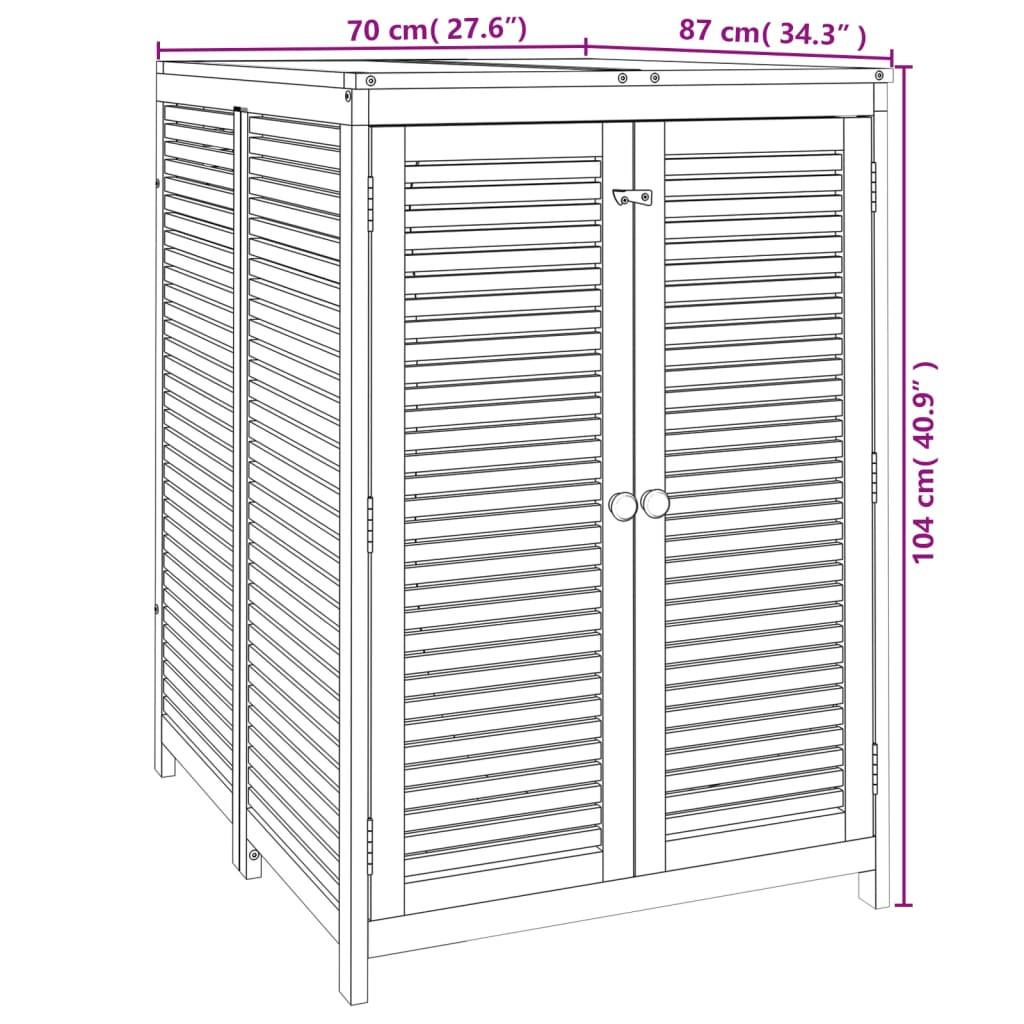 VidaXL Boîte de rangement de jardin bois d'acacia  