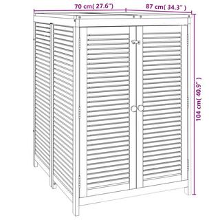 VidaXL Gartenbox akazienholz  