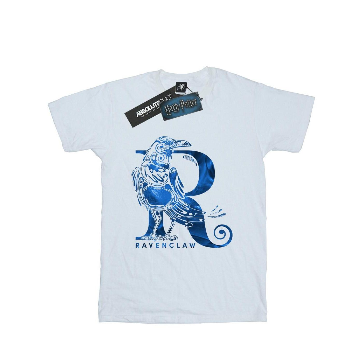 Image of Ravenclaw Raven Tshirt Damen Weiss XXL