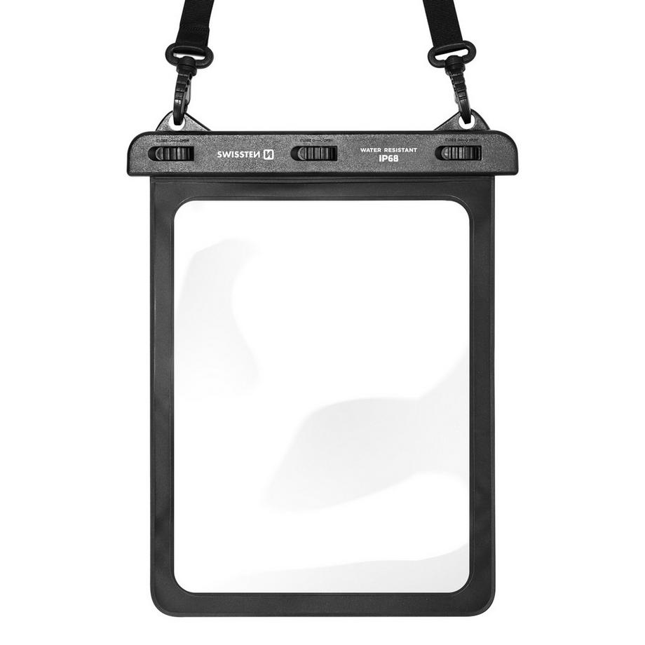 SWISSTEN  Custodia waterproof per tablet nera 