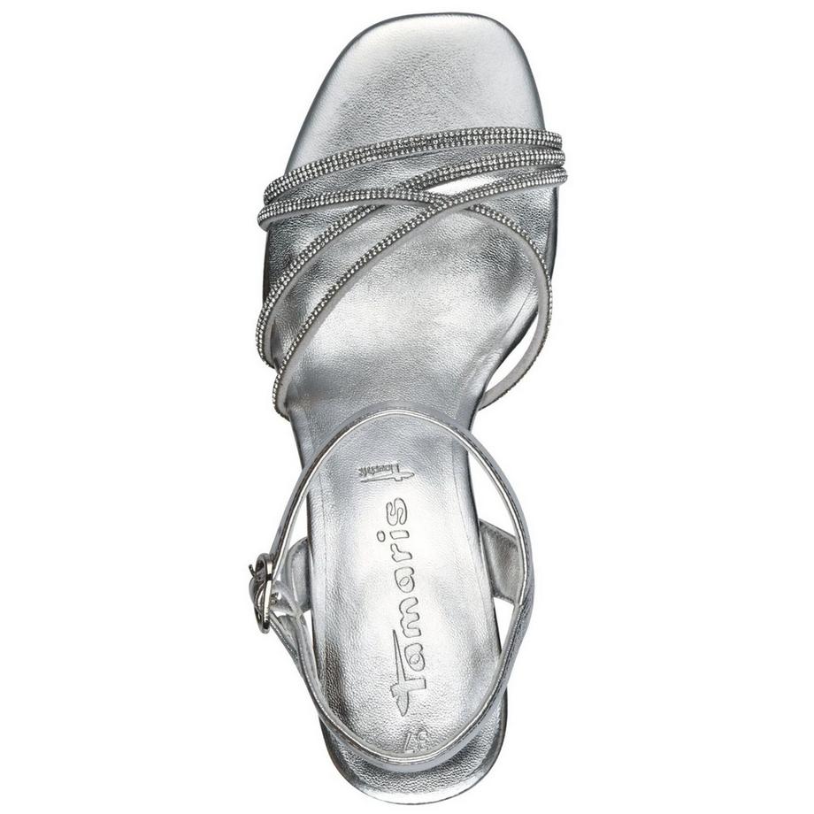 Tamaris Sandali con plateau e cinturini in strass  