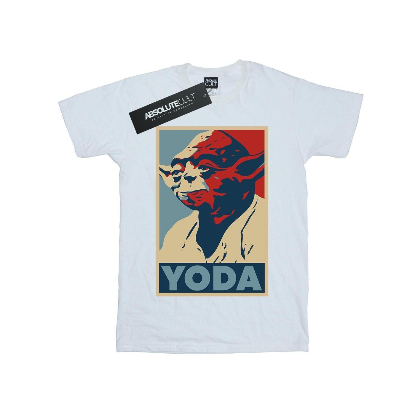 Image of Yoda Poster Tshirt Herren Weiss XXL