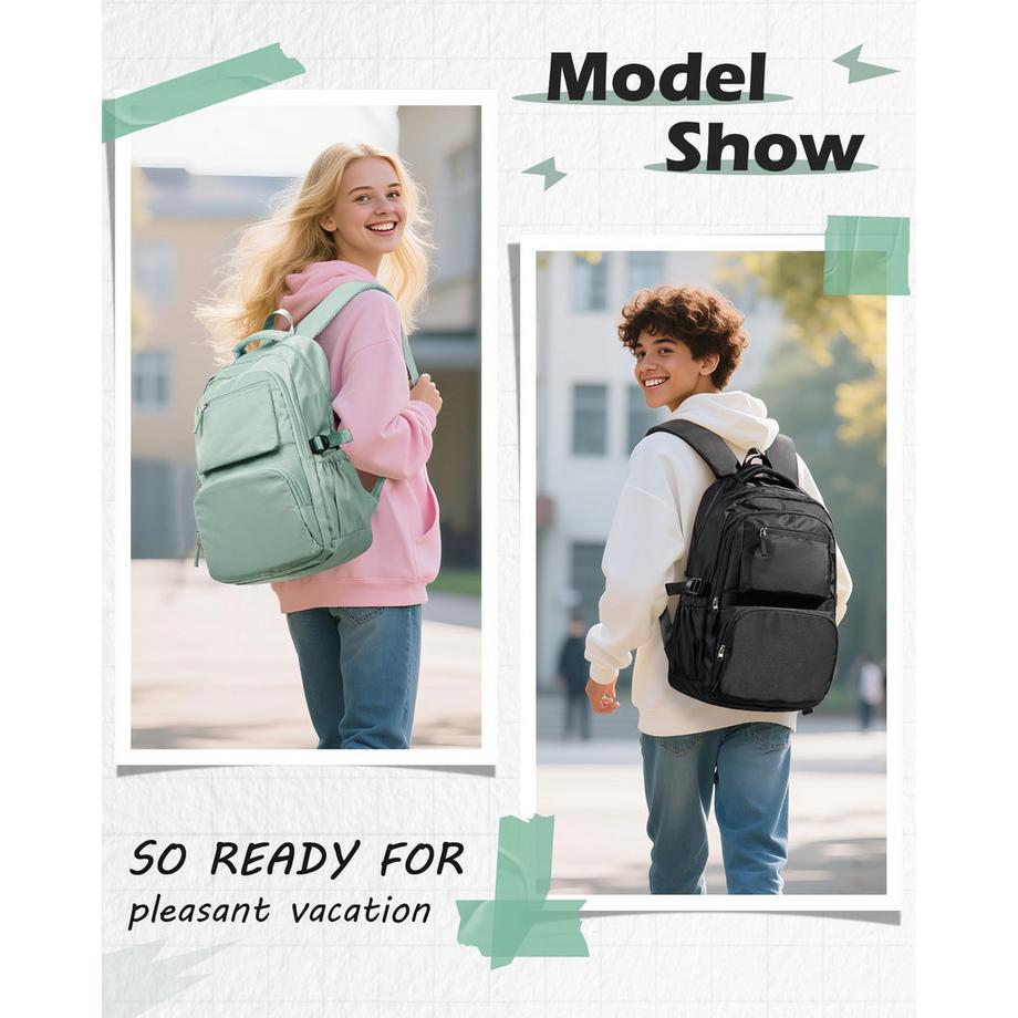 Only-bags.store Sac à dos scolaire léger pour adolescents  