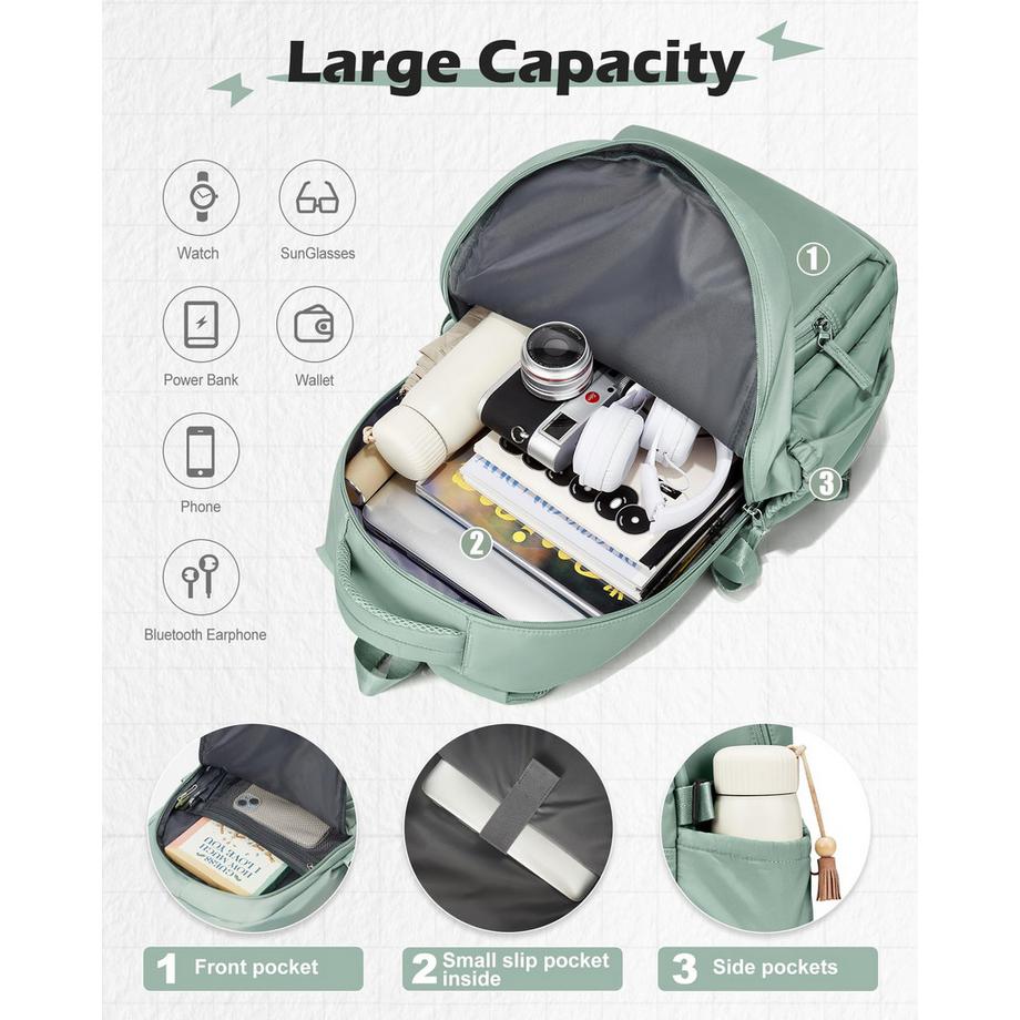 Only-bags.store Sac à dos scolaire léger pour adolescents  