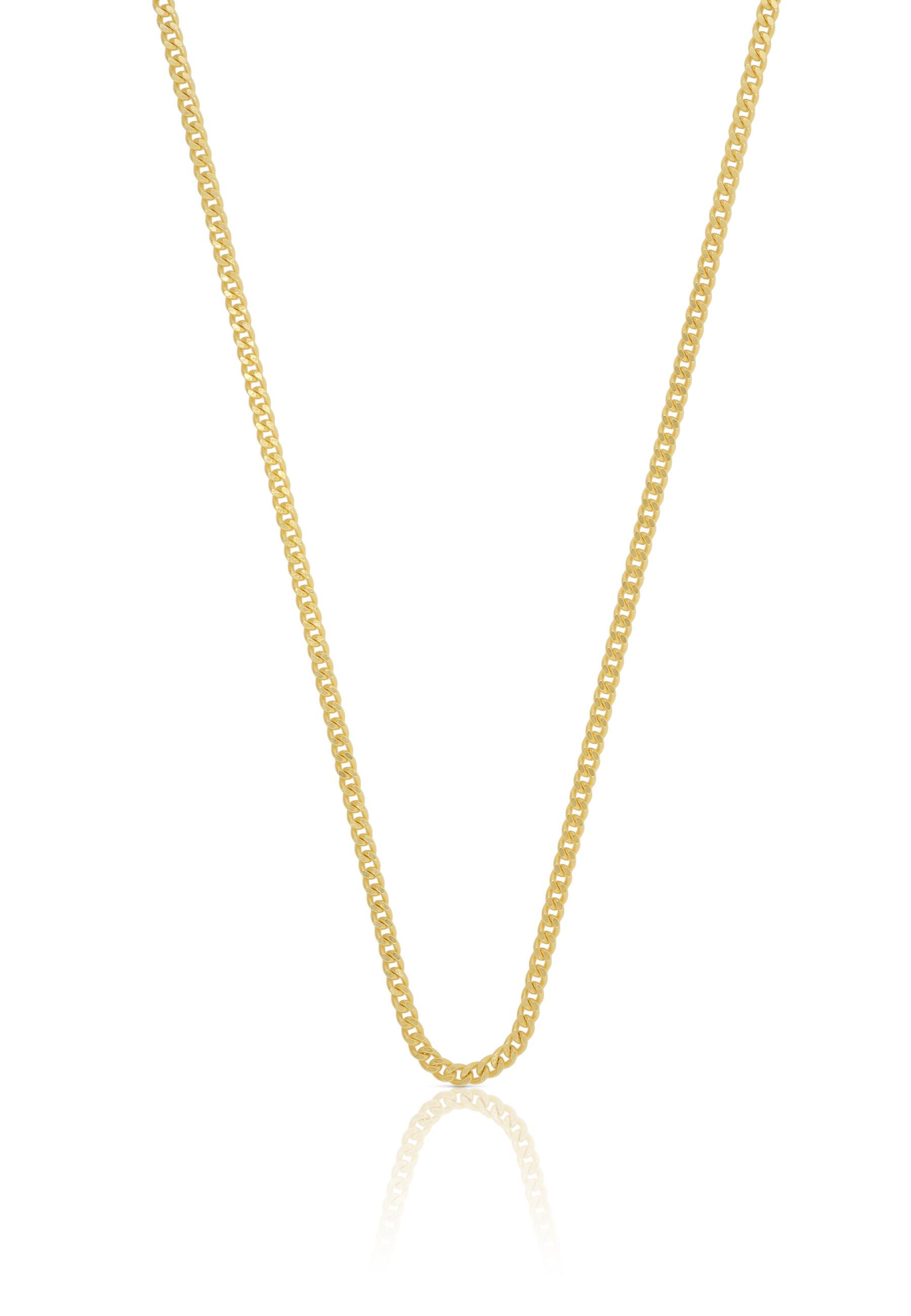 MUAU Schmuck  Collier Panzer Gelbgold 585, 1.7mm, 60cm 