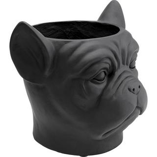 KARE Design Fioriera decorativa Bulldog nero  