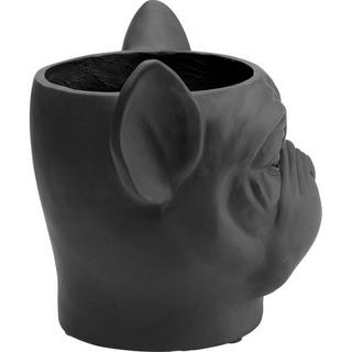 KARE Design Fioriera decorativa Bulldog nero  