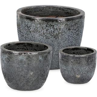 mutoni Cache-pot Duyen anthracite (lot de 3)  