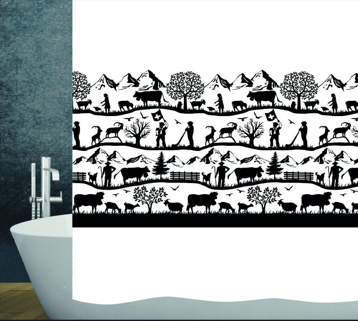 Image of Duschvorhang Textil Swiss Dream Duschvorhang Textil Swiss Dream