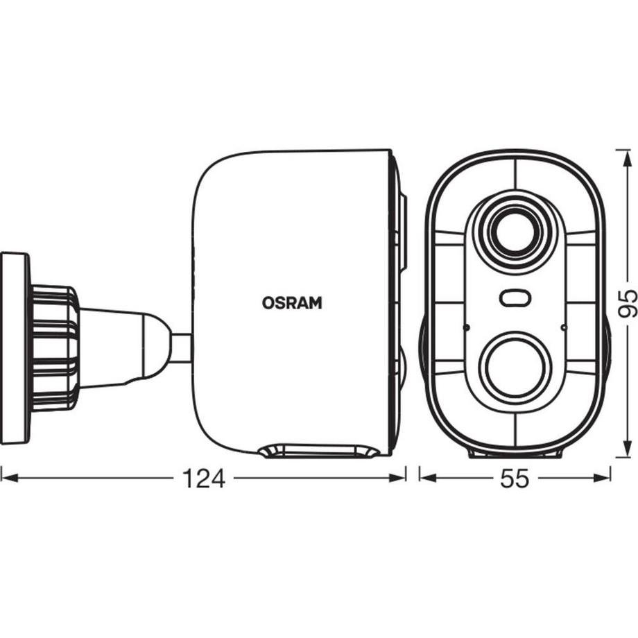 Osram  Caméra extérieure à batterie  Smart+ 