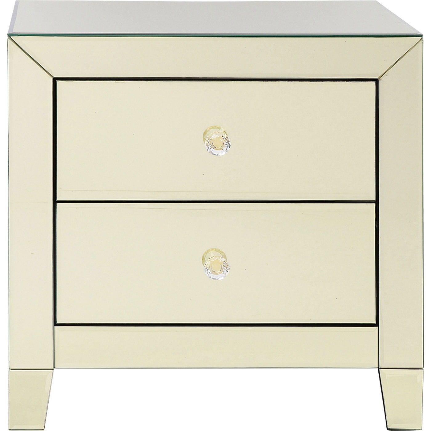 KARE Design Commode Small Luxury Champagne 2 tiroirs  