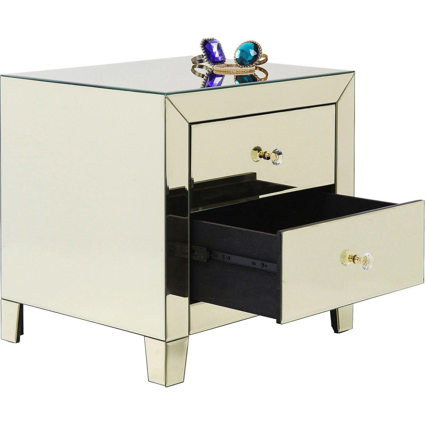 KARE Design Commode Small Luxury Champagne 2 tiroirs  