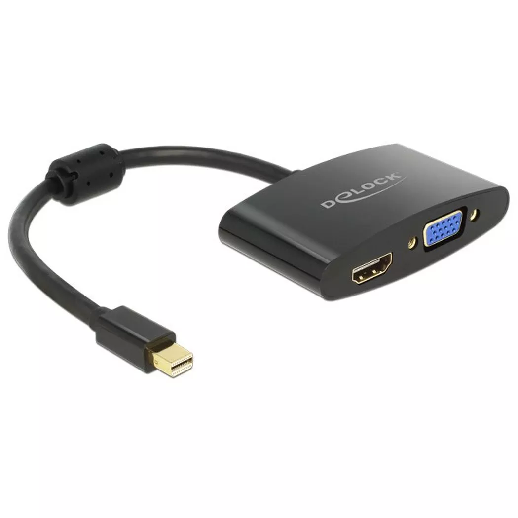 Delock Delock Adapterkabel mini DisplayPort 1.1 Stecker > VGA / HDMI